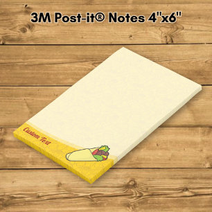 Tortilla-Sandwich-Wrap Post-it Klebezettel