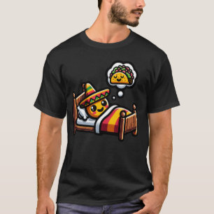Tortilla schlafend träumen von Taco mexikanischer T-Shirt