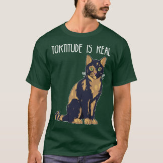 Tortitude ist echt Schildkrötenpanzer Tortie Katze T-Shirt