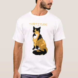 "Tortitude" Tortie Cat Men's Basic T - Shirt