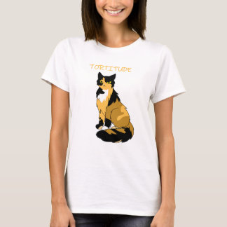 "Tortitude" Tortie Cat Women's Basic T - Shirt