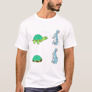 Tortoise besiegt den Hare First One Zuhause gewinn T-Shirt