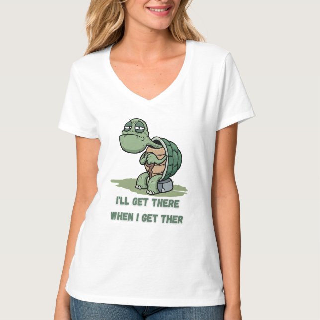 Tortoise Cartoon T-Shirt (Vorderseite)