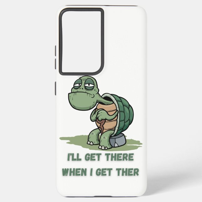 Tortoise cartoon tshirt samsung galaxy hülle (Rückseite)