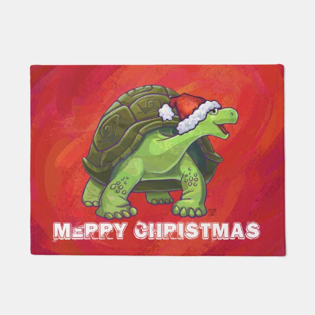 Tortoise Christmas Fußmatte (Vorderseite)