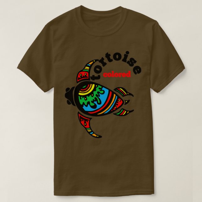 Tortoise-Farbe T-Shirt (Design vorne)