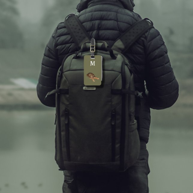 Tortoise - Fügen Sie dem Gepäckanhänger ein Monogr (Von Creator hochgeladen)