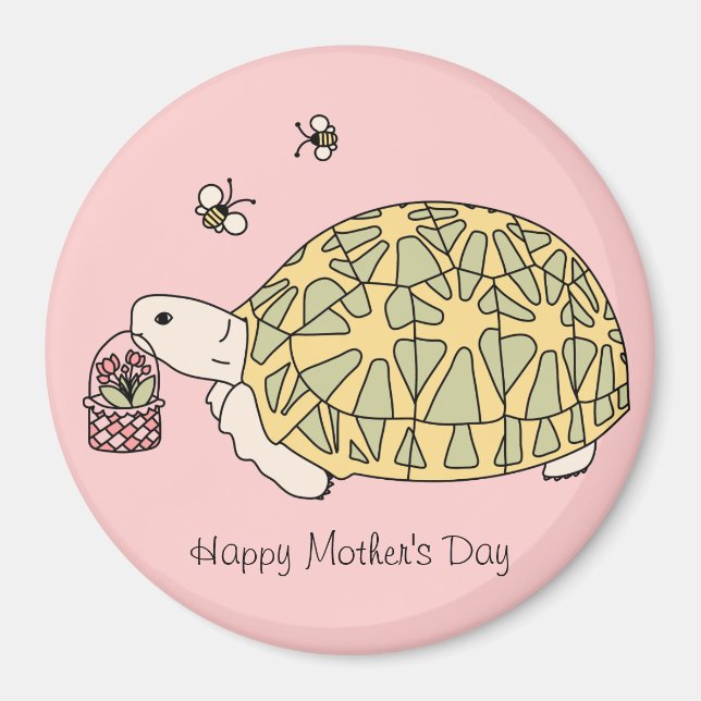 Tortoise Magnet für Muttertag individuell anpassba (Vorne)