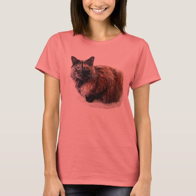 Tortoise Muschel Cat Shirt (Vorderseite)