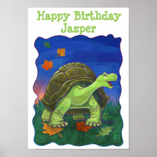 Tortoise Party Center Poster