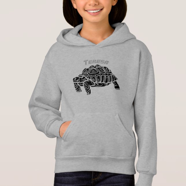 Tortoise personalize name Sweatshirt (Vorderseite)