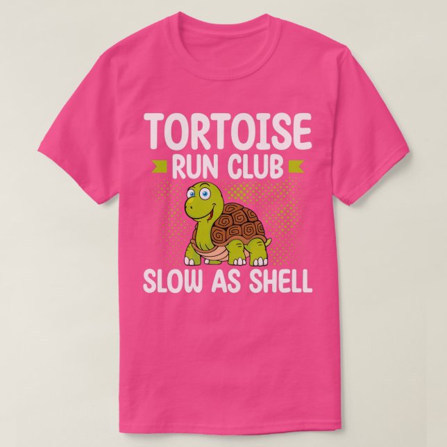 Tortoise Running Club Langsam als Muschel Runner M T-Shirt (Design vorne)