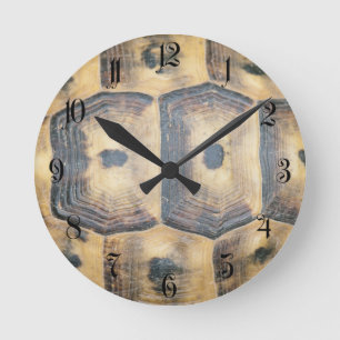 Tortoise Shell Pattern Runde Wanduhr