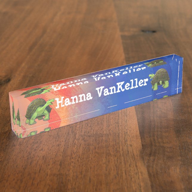 Tortoise Stationery Namensplakette (Seite)