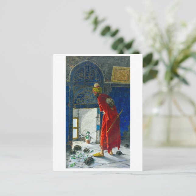 Tortoise Trainer 2 | Osman Hamdi Bey | Postkarte (Stehend Vorderseite)