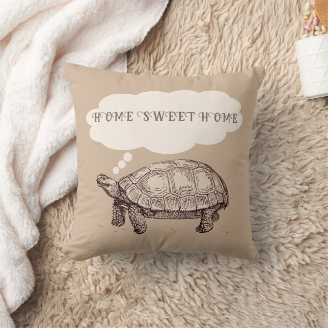 Tortoise / Turtle Funny Throw Kissen (Lila) (Decke)