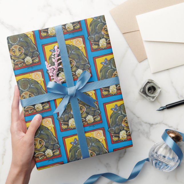 Tortoise Turtle Wrapping Paper Geschenkpapier (Schenken)