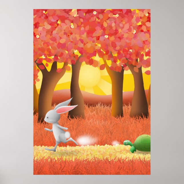 Tortoise und Hare 1 - Plakatdruck Poster (Vorne)
