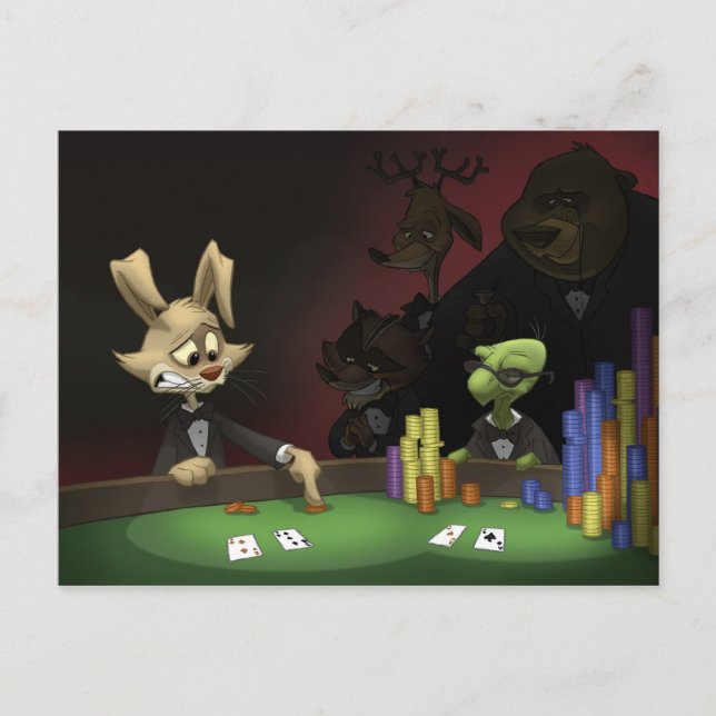 Tortoise und Hare Postcard Postkarte (Vorderseite)