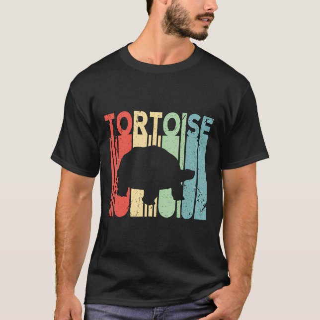 Tortoise Vintag Retro Hoodie T-Shirt (Vorderseite)
