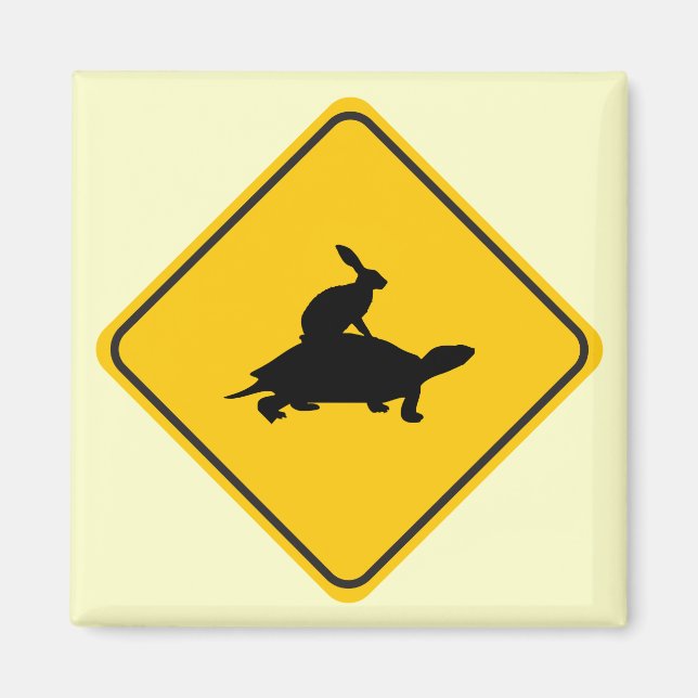 Tortoiseback Hare Crossing Magnet (Vorne)
