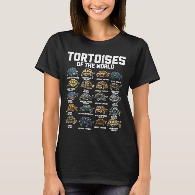 Tortoises Tier der Welt Reptile Tortoise Tur T-Shirt (Vorderseite)