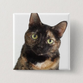 Tortoiseshell Cat Button