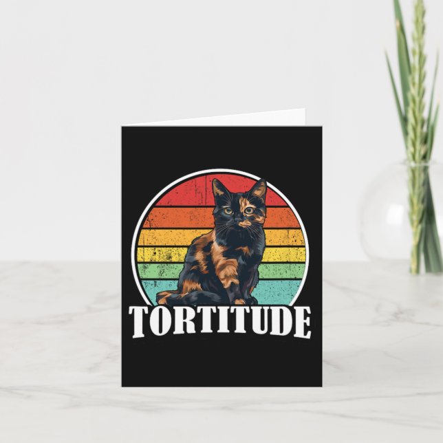 Tortoiseshell Cat Karte (Vorderseite)