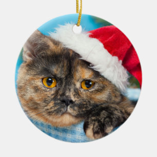 Tortoiseshell Cat Purr-fect Feriensaison Keramik Ornament