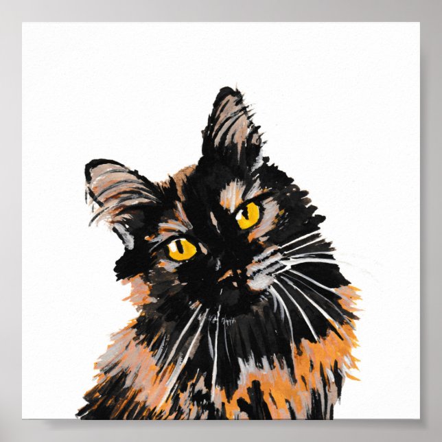 Tortoiseshell Chat Print Poster (Vorne)
