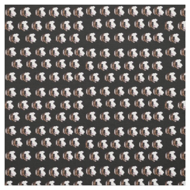 Tortoiseshell Guinea Schweine, Baumwollmaterial Stoff (Muster)
