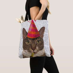 Tortoiseshell Katze mit Party Hat