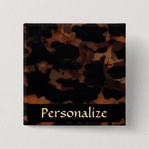 Tortoiseshell Nahtloses Muster, Chic TortoiseShell Button