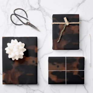 Tortoiseshell Nahtloses Muster, Chic TortoiseShell Geschenkpapier Set