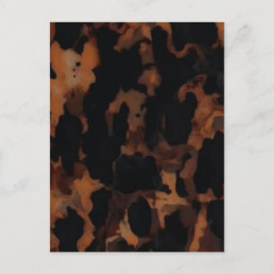 Tortoiseshell Nahtloses Muster, Chic TortoiseShell Postkarte