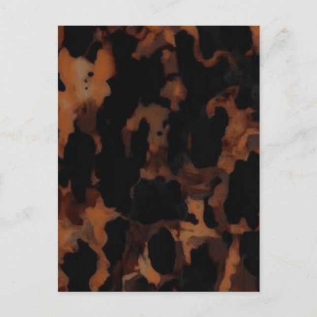 Tortoiseshell Nahtloses Muster, Chic TortoiseShell Postkarte (Vorderseite)
