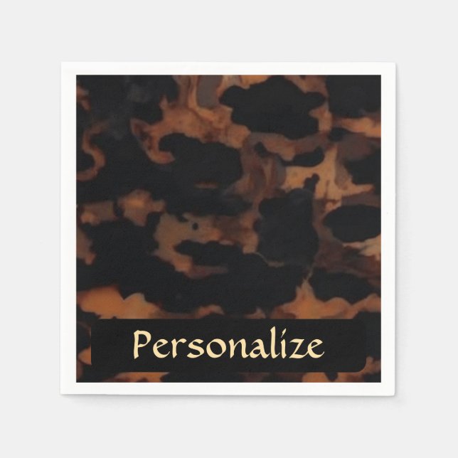 Tortoiseshell Nahtloses Muster, Chic TortoiseShell Serviette (Vorderseite)