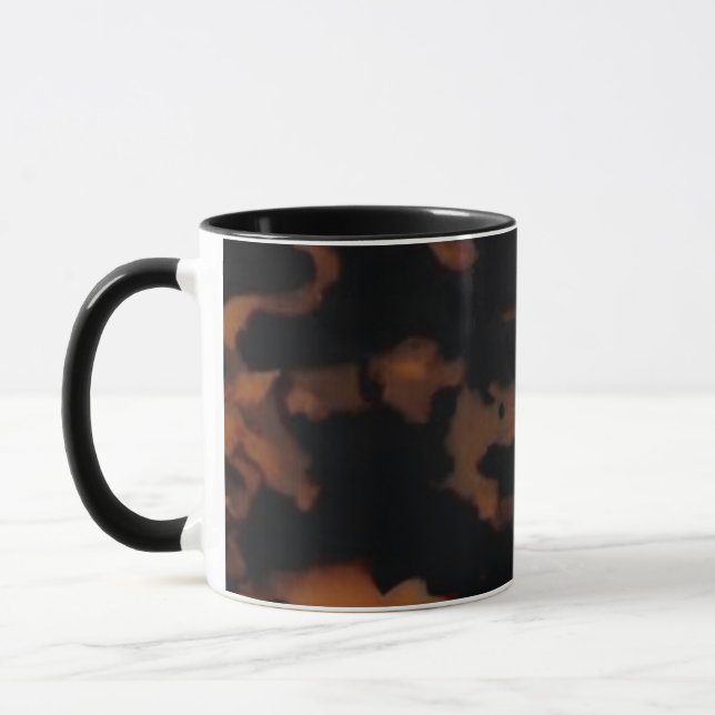 Tortoiseshell Nahtloses Muster, Chic TortoiseShell Tasse (Links)