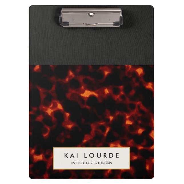 Tortoiseshell Stylish Klemmbrett (Vorderseite)