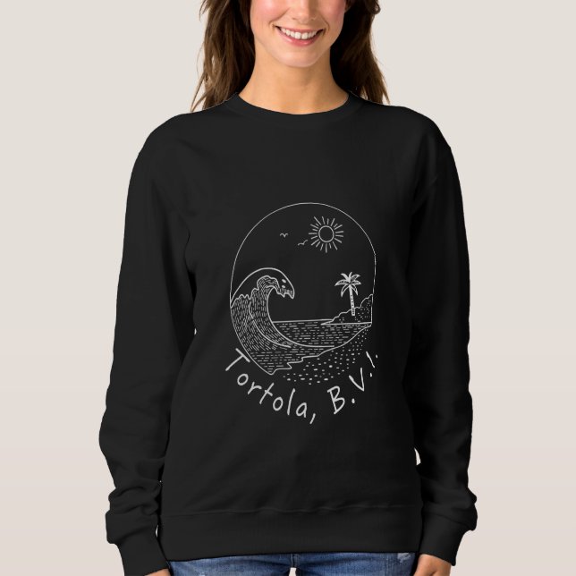 Tortola B.V.I British Virgin Islands Souvenir Vaca Sweatshirt (Vorderseite)