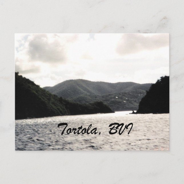 Tortola, BVI Postkarte (Vorderseite)