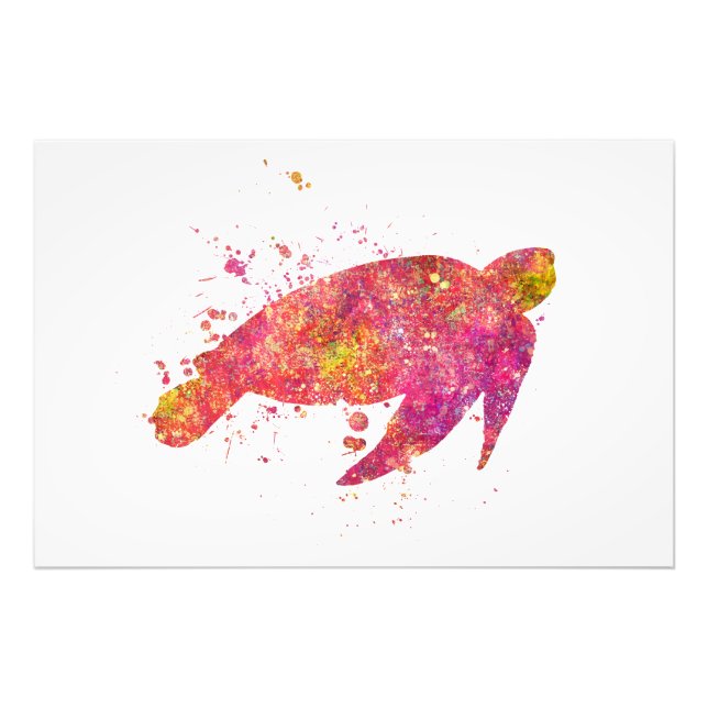 Tortue de Mer Ocean Mer Vie Marine Nature Fotodruck (Vorne)