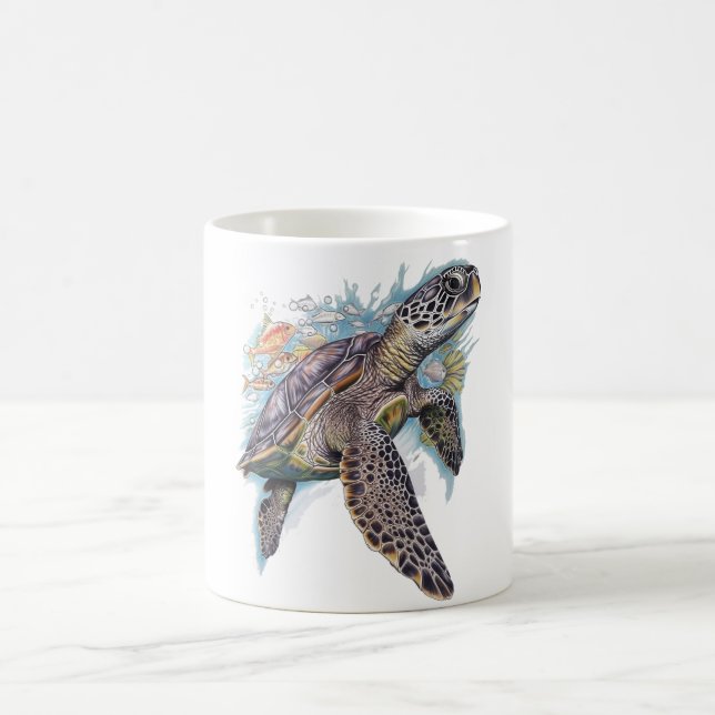 Tortuga de mar multicolor kaffeetasse (Mittel)