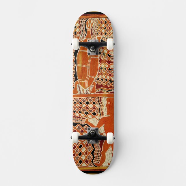 Tortuga Maori Tribal Skateboard (Vorderseite)