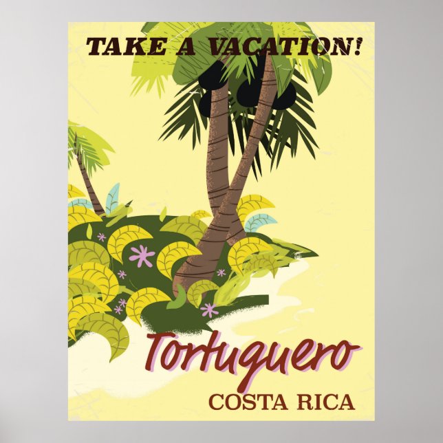 Tortuguero, Reiseplakat Costa Rica Poster (Vorne)