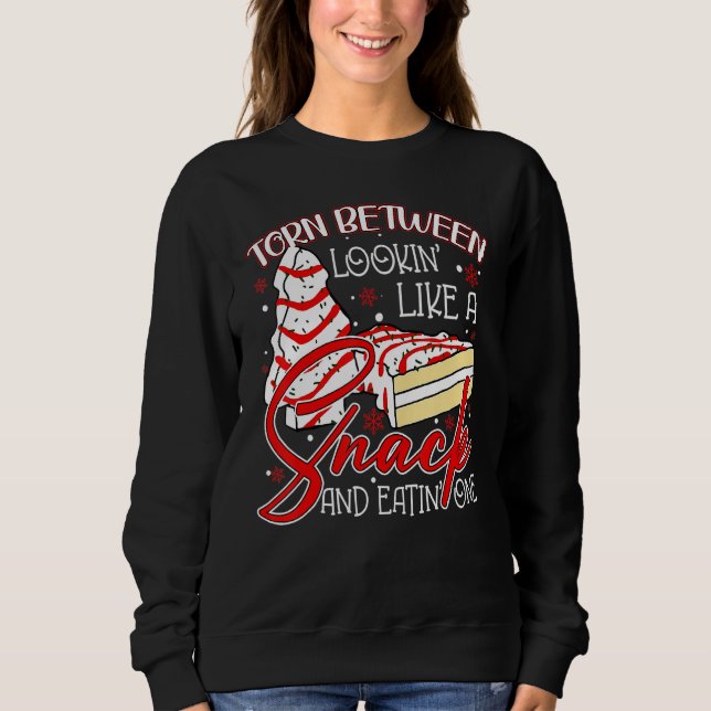 Tortur zwischen dem Aussehen wie ein Snack oder de Sweatshirt (Vorderseite)