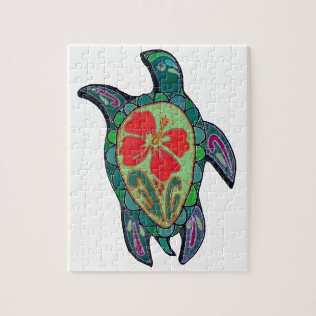 Tortus Hibiskus Puzzle (Vertikal)