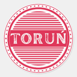 Toruń City Pride Emblem – Polish Identity Runder Aufkleber