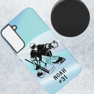 Torwart beim Eishockey Unterschrift Samsung Galaxy Hülle