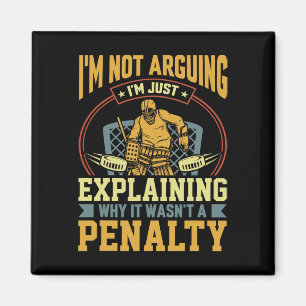 Torwart erklärt Strafe Lustiges Eishockey Magnet